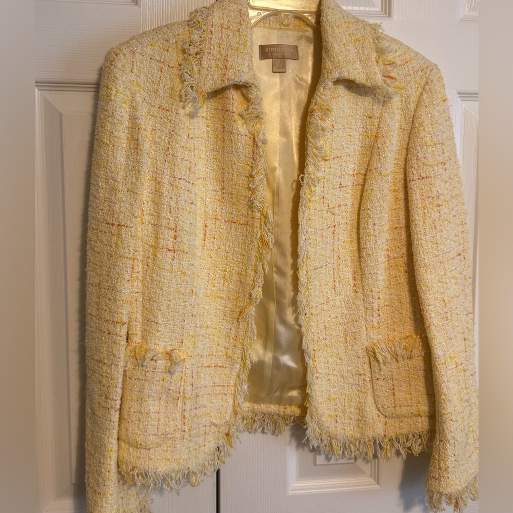Nordstrom Cream Tweed Blazer